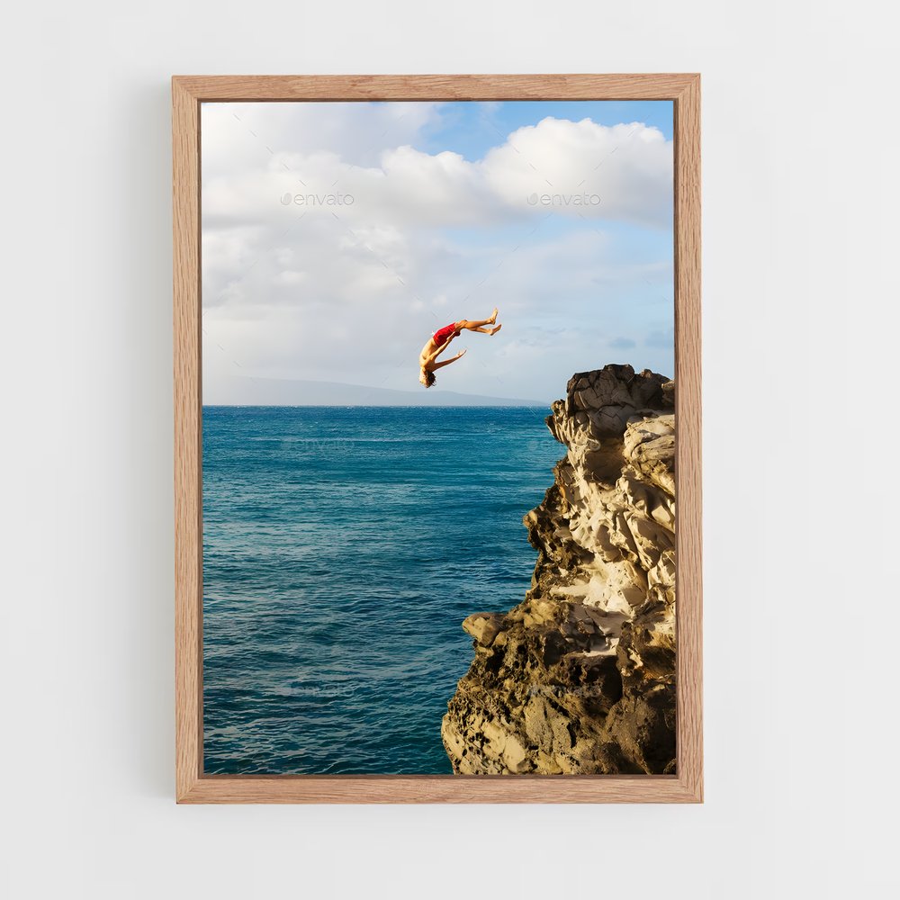 Poster Saut Extrême – affiche Plongeon de falaise (vue 4)